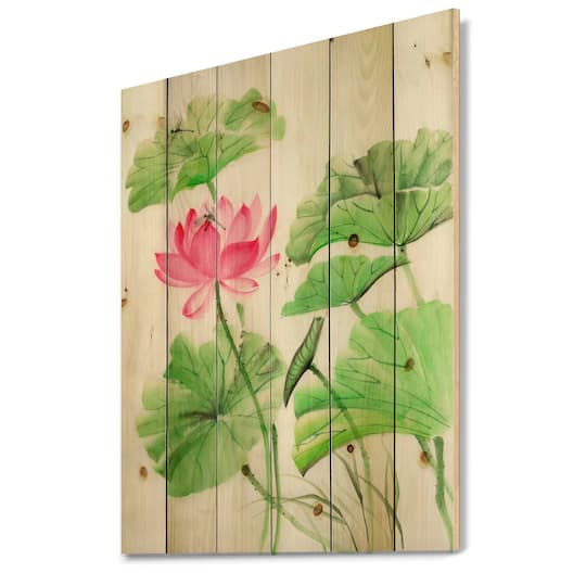 Designart - Lotus and Dragonfly